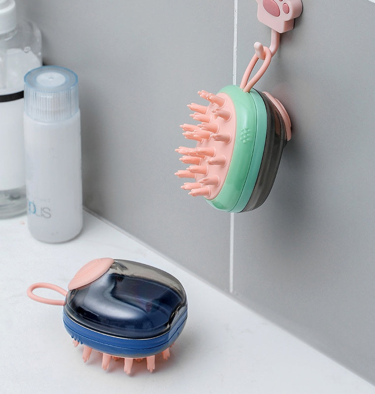 Incredibly Soft Dog Washing Comb Buil-In Soap Dispenser