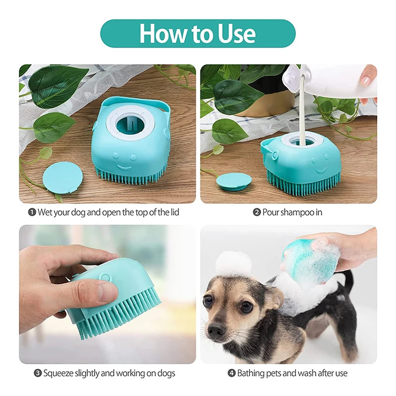 Incredibly Comfortable Pet Bath Comb Brush